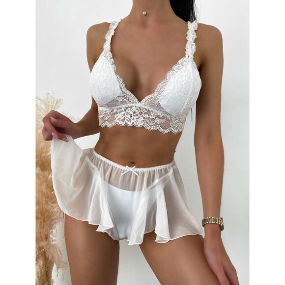 Femme Fatale Other - Sexy Floral Lace Bridal Lingerie Set
